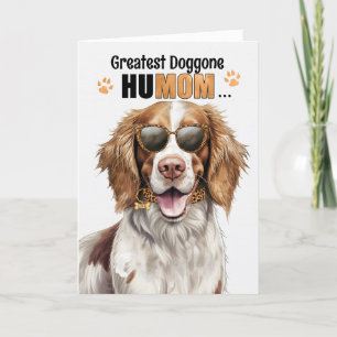 Springer Spaniel Dog Best HuMOM Ever Mother's Day Holiday Card