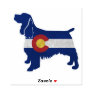 Springer Spaniel Dog Breed Colorado Flag Sticker