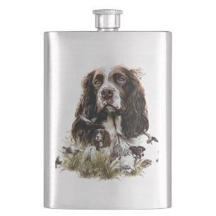 Springer Spaniel Flask