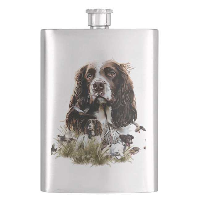 Springer Spaniel Flask (Front)