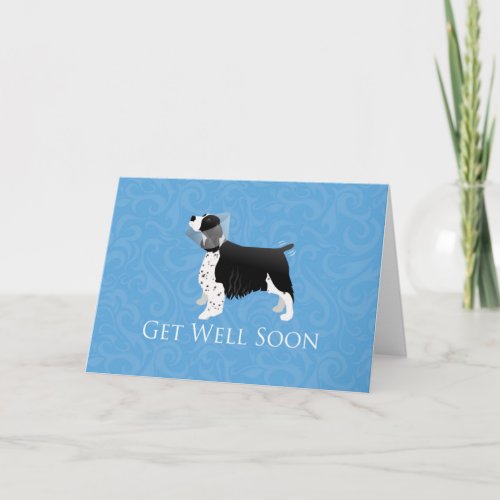 Springer Spaniel Get Well Soon Design Card