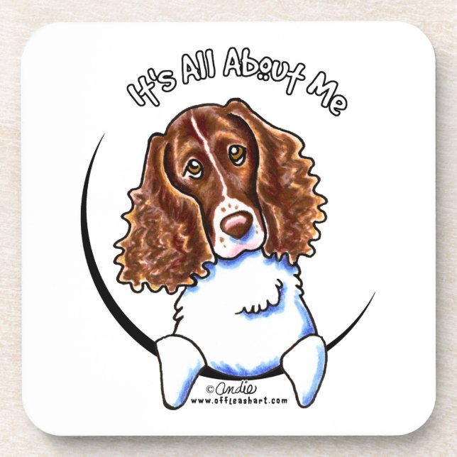 Springer Spaniel IAAM Beverage Coaster (Front)