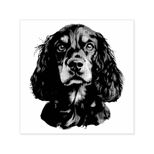 Springer Spaniel Pet Dog Animal Art Self-inking Stamp