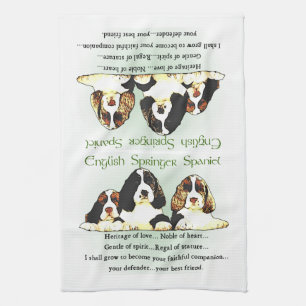 Springer Spaniel Puppies Kitchen Towel
