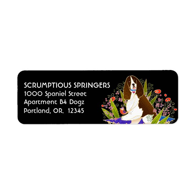 SPRINGER SPANIEL - Return Address Labels Customize (Front)