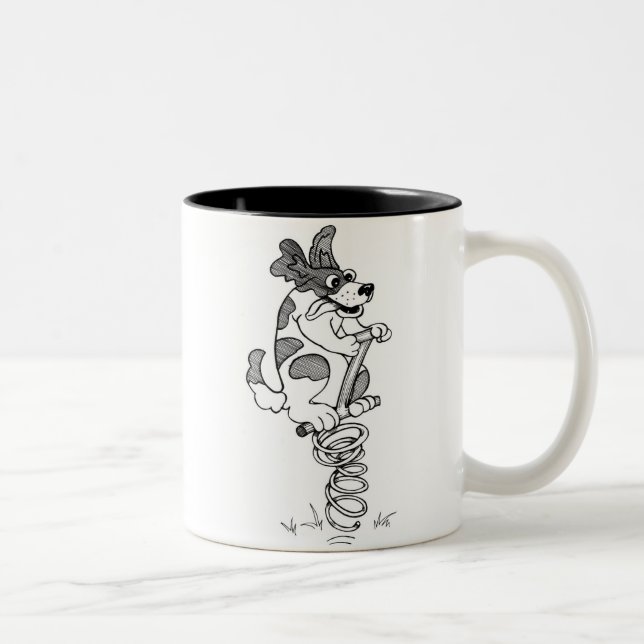 Springer Spaniel Two-Tone Coffee Mug (Right)