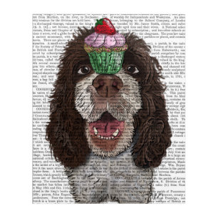 Springer Spaniel with Cupcake Acrylic Print