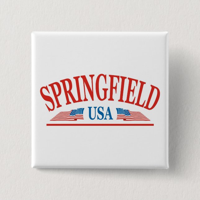 Springfield Illinois USA Pinback Button (Front)
