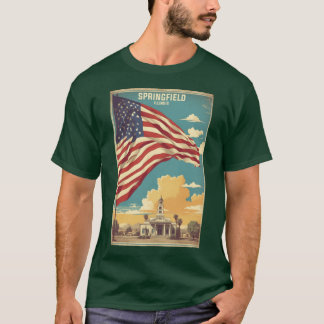 Springfield Illinois USA Vintageravelourism friend T-Shirt