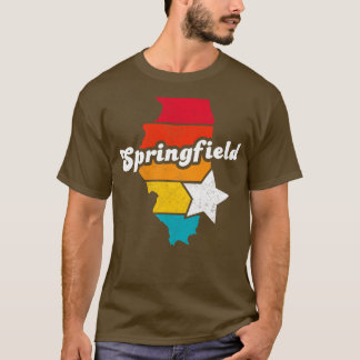 Springfield Illinois Vintage Distressed Souvenir 2 T-Shirt