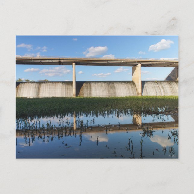 Springfield Lake Missouri Dam Postcard (Front)