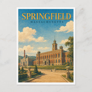 Springfield Massachusetts Armory GeoSaga Postcard