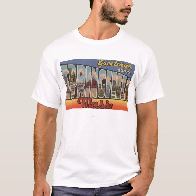 Springfield, Massachusetts - Large Letter T-Shirt (Front)