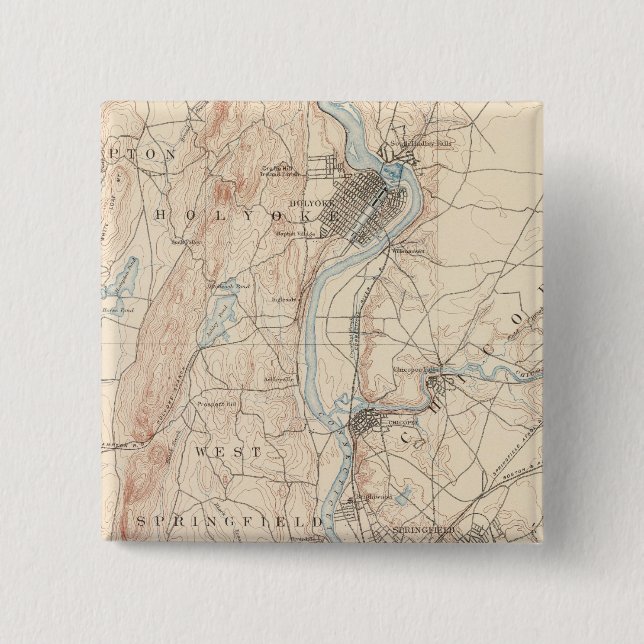 Springfield, Massachusetts Pinback Button (Front)