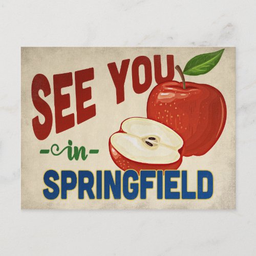 Springfield Missouri Apple _ Vintage Travel Postcard