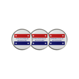 Springfield (Missouri) city flag Golf Ball Marker