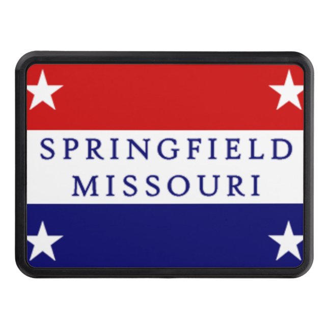 Springfield (Missouri) city flag Hitch Cover (Front)