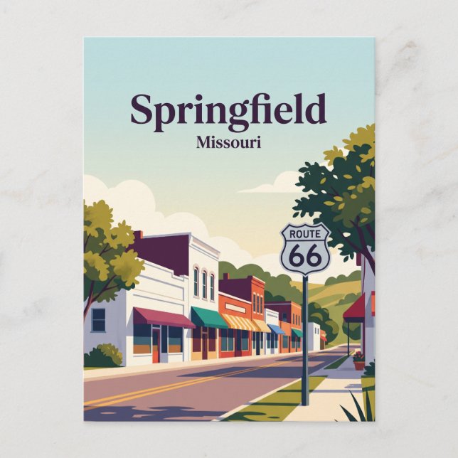 Springfield, Missouri Postcard (Front)