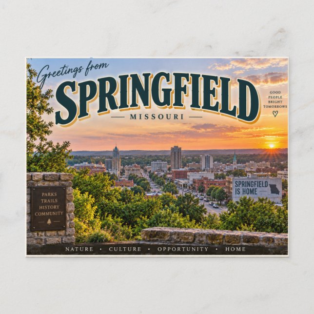 Springfield Missouri Postcard (Front)