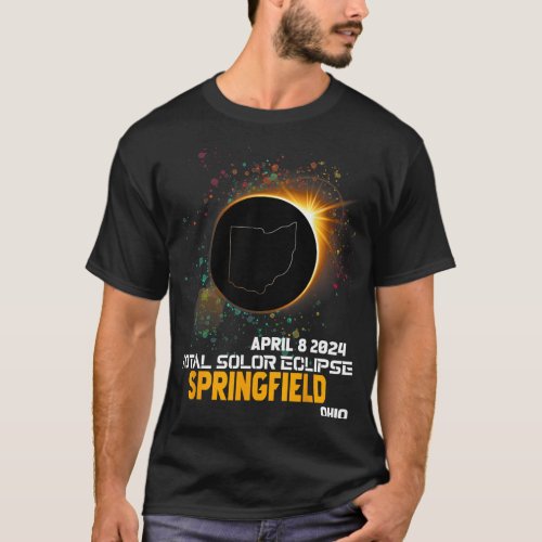 Springfield Ohio Total Solar Eclipse 2024 1  T_Shirt