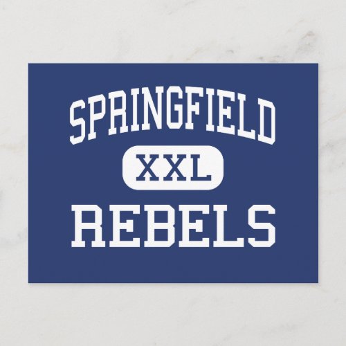 Springfield Rebels Middle Springfield Oregon Postcard