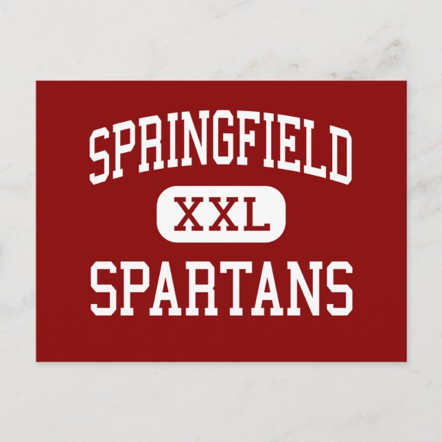 Springfield - Spartans - High School - Akron Ohio Postcard (Front)