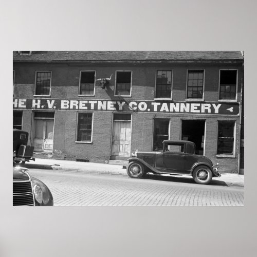Springfield Tannery 1930s Poster