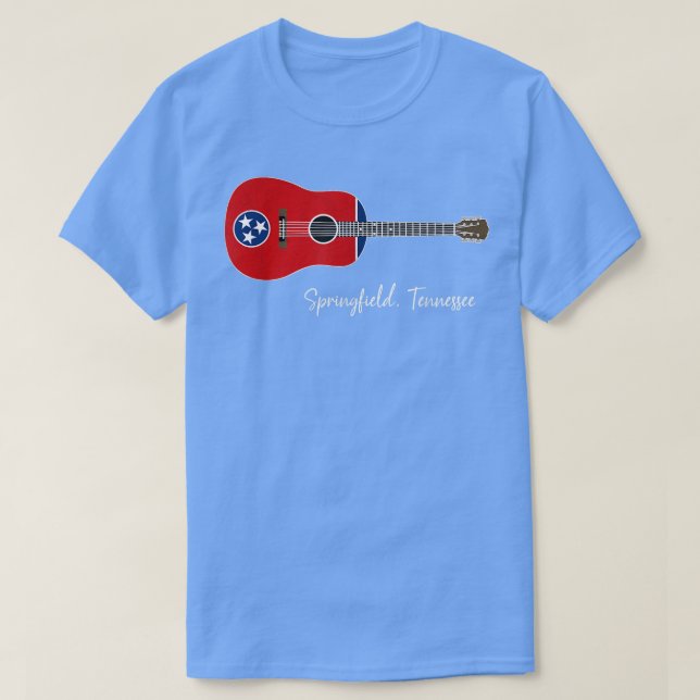 Springfield Tennessee Guitar  T-Shirt (Design Front)