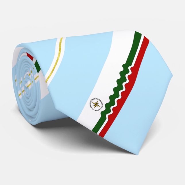 Springfield (Vermont) city flag Neck Tie (Rolled)