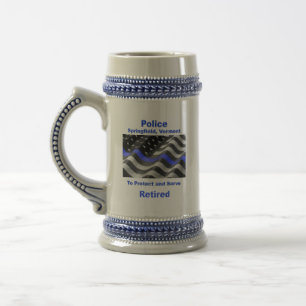 Springfield, Vermont. Police Beer Stein