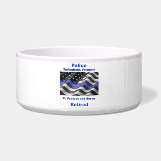 Springfield, Vermont. Police Bowl (Front)