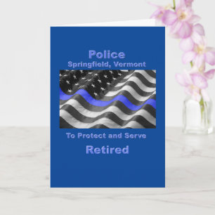 Springfield, Vermont. Police Card