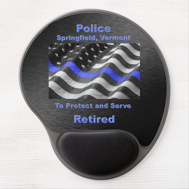 Springfield, Vermont. Police Gel Mouse Pad (Front)
