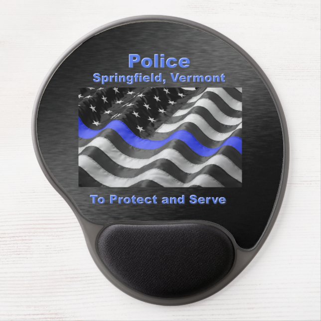 Springfield, Vermont. Police Gel Mouse Pad (Front)