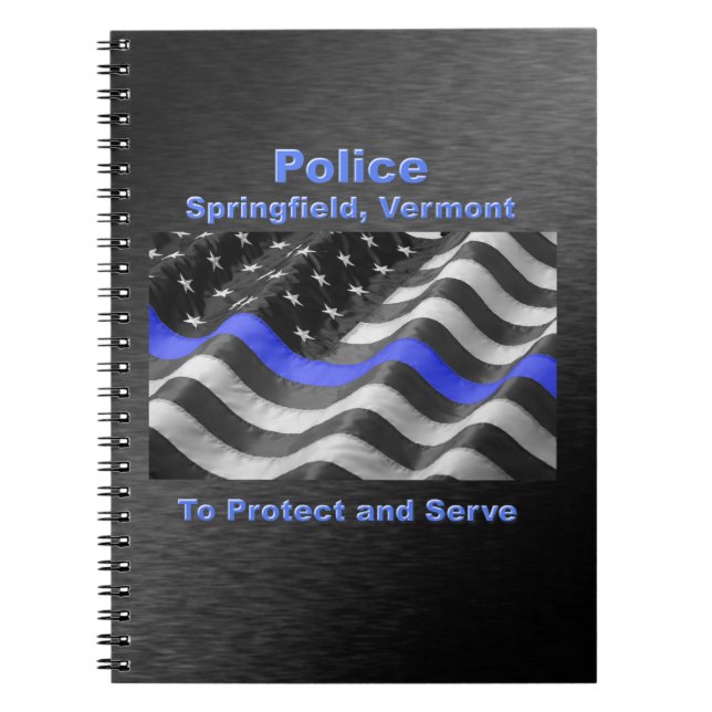 Springfield, Vermont. Police Notebook (Front)