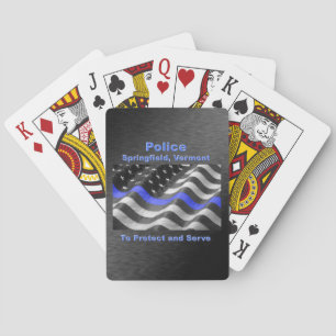 Springfield, Vermont. Police Poker Cards
