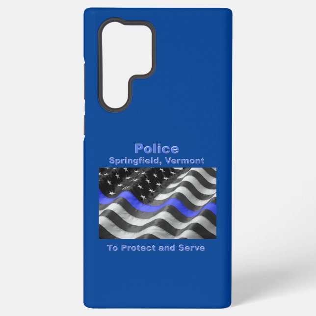 Springfield, Vermont. Police Samsung Galaxy Case (Back)