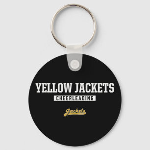 Springfield Yellow Jackets Logo Cheerleading Hs Keychain