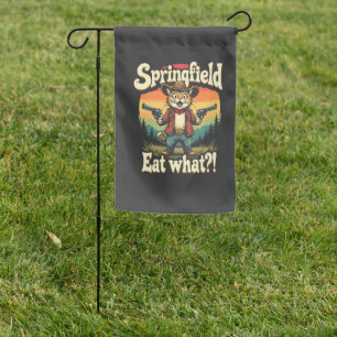 Springflied Eat What Trump Election Cat Cowboy Garden Flag
