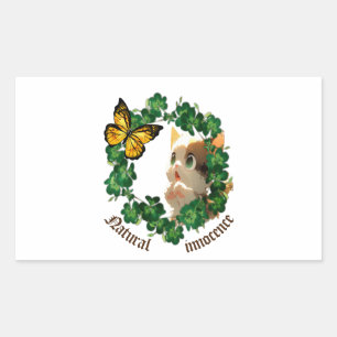 Spring's Embrace: Rectangular Sticker