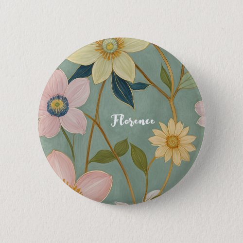 Springs Gentle Awakening Personalized Button