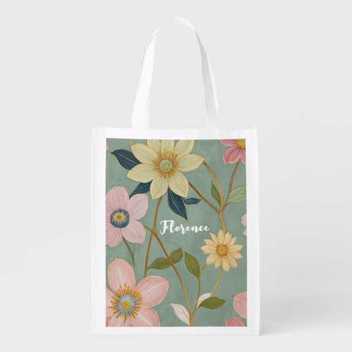 Springs Gentle Awakening Personalized Grocery Bag