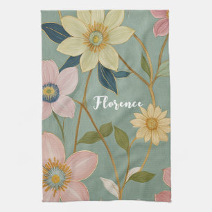 Spring's Gentle Awakening Personalized Kitchen Towel