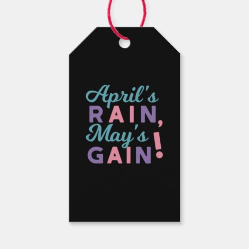 Springs Promise _ Aprils Rain Mays Gain Gift Tags