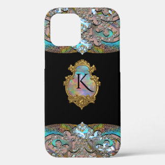 Springsalla Unique Elegant Cool Monogram iPhone 12 Case