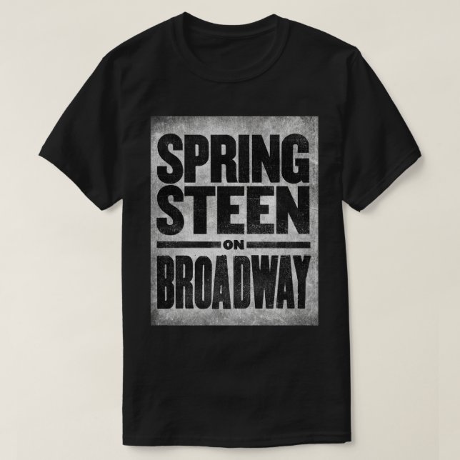 Springsteen on Broadway Walter Kerr Theater T-Shirt (Design Front)