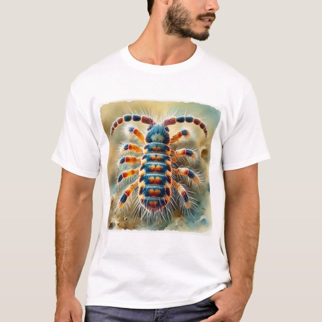 Springtail Insect 270824IREF213 - Watercolor T-Shirt (Front)