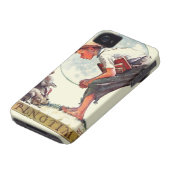 Springtime, 1935 boy with bunny Case-Mate iPhone case (Bottom)