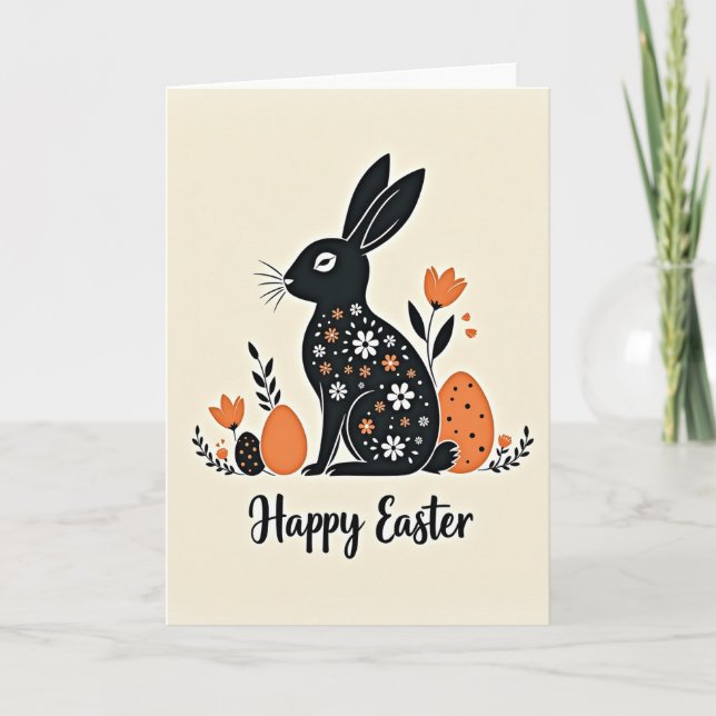 Springtime Animal Art Card (Front)