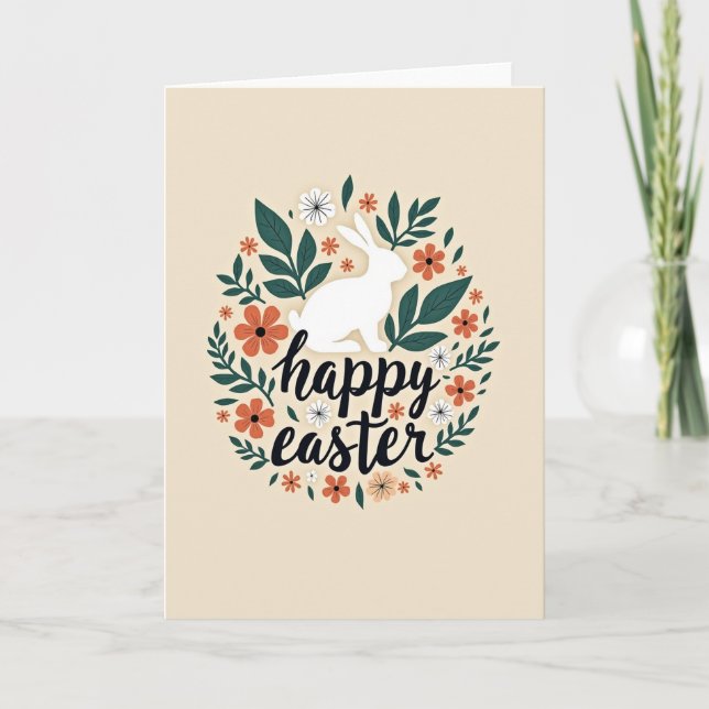 Springtime Animal Celebration Card (Front)